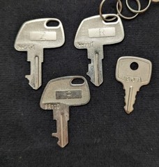 TEC/Toshiba Set of 4 Cash Register Keys 8R Series – P,R,Z