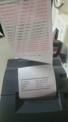 Epson TM-U220B M188B Dot Matrix POS Receipt Printer W/ (15) Receipt Paper Rolls