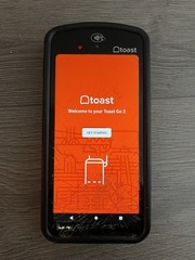 Toast Go 2 Handheld POS Cracked Screen Working TG200