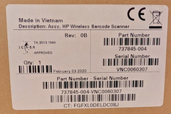 NEW HP Wireless Bluetooth 1D 2D Barcode Scanner USB Kit Charging Station E6P34AA