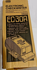 MAX Electronic Checkwriter, 10-Digit, 4.38 x 9.13 x 3.75 EC-30A