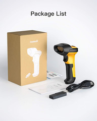 P6 Wireless Barcode Scanner – 60M Range, 2600mAh Battery for Ultimate Mobility