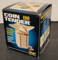 MMF™ Industries Coin Tender Sorter Counter Beige USA Made 4 Tubes