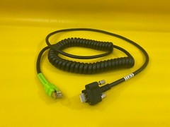 OEM CBA-UF7-C12ZAR CABLE – SHIELDED USB 12ft Coiled Series A Locking for VC70