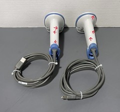 Lot of 2 Motorola DS4208 DS4208-HC0009BWR Wired Barcode Scanners & Cables