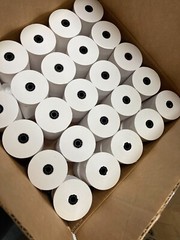 3″ x 190′ Bond Kitchen Printer Receipt Paper Rolls, 70 Rolls