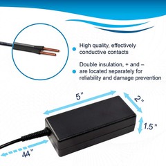 HQRP 60W AC Adapter Power Supply for First Data FD-400ti