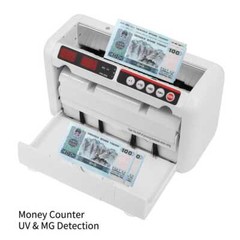 Bill Counter Money Cash Counting Machine Portable Rechargeable UV Detection