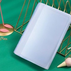Plastic Wallet Insert Credit Card Holder Transparent (10 Page 20 Slots, 1 Pack)