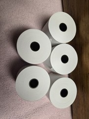 Receipt Paper, 2.25 Inches X 165 Feet Roll, 5 Rolls