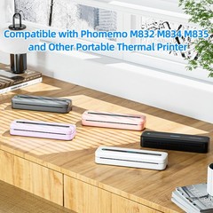 4 Rolls 8.5×11 Inch M832 Thermal Roll Paper QuickDry US Letter Portable