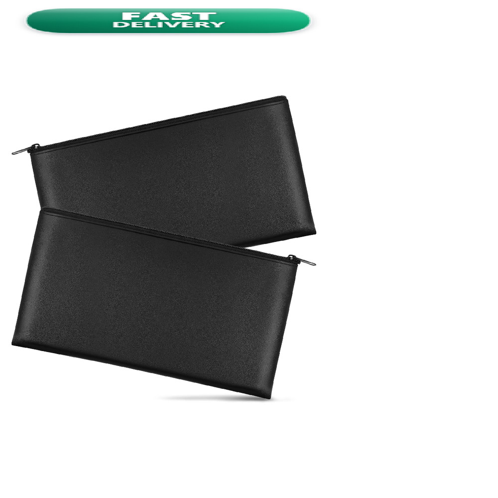 Joyberg 2 Pieces Money Bags Zipper 11X6.1 Inch Money Pouch Bank Bag Cash Bag