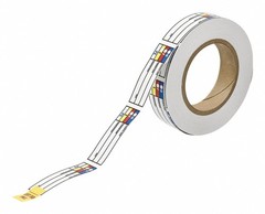 Brady 60326 Paper Label 1″ x 3″ HMIG Tape (1 Roll),Black, Red, Blue, Yellow o…