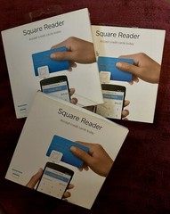 Lot of (3) Square A-PKG-0206-01 Credit Card Reader for iPhone, iPad and Android