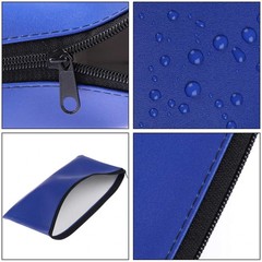Zipper Bank Bags, 4 Pack Money Pouch PU Leather Cash and Coin Large, Colorful