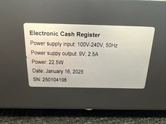 39 Keys Wired Lockable Electric Cash Register