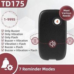 Retekess TD175 Restaurant Pager System, Pagers For Restaurant, 16 Beepers Black