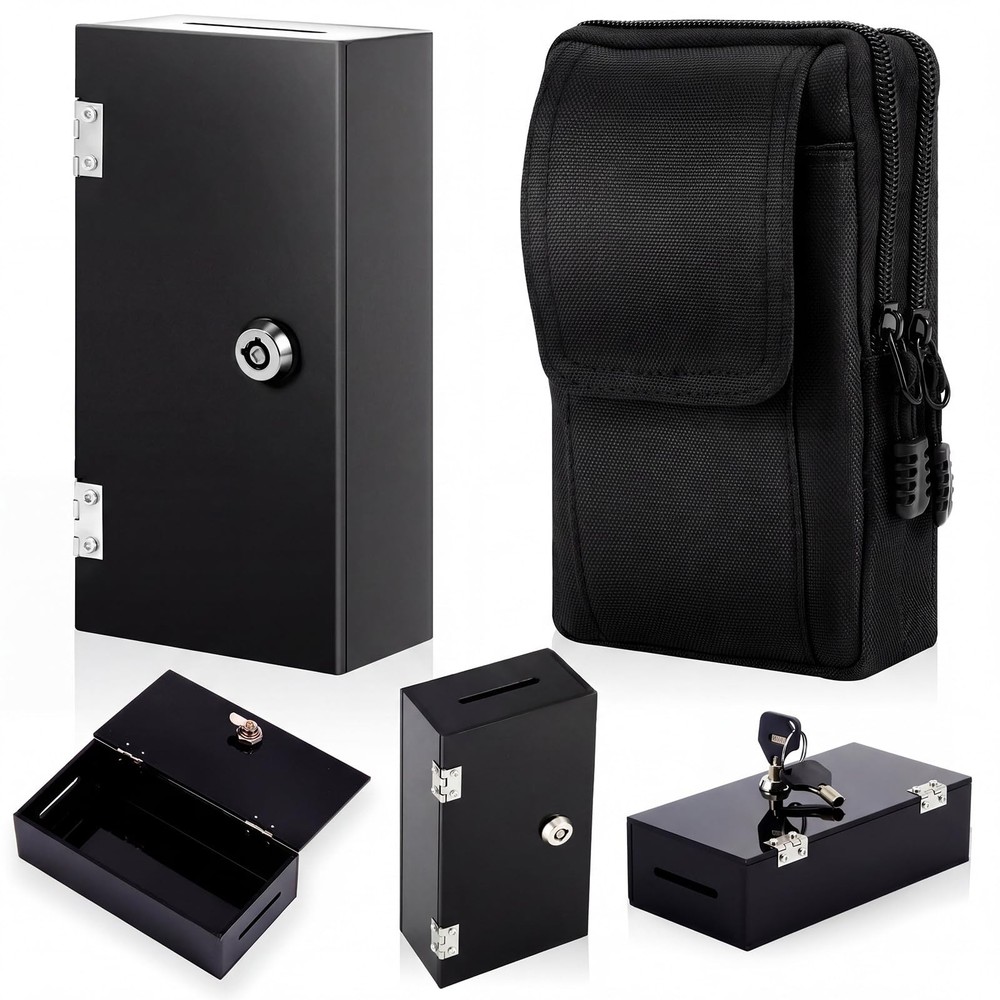 CroBlissful Extra Large Acrylic Box Winners 5.51 x 2.76 x 1.57 inches, Black