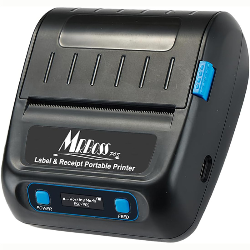 MRBOSS 80mm Portable Bluetooth Receipt Printer – Easy-to-connect Thermal Receipt