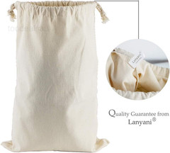 6 Packs Bank Coin Money Cash Bag Sacks, 12″ x 17″ Canvas Natural