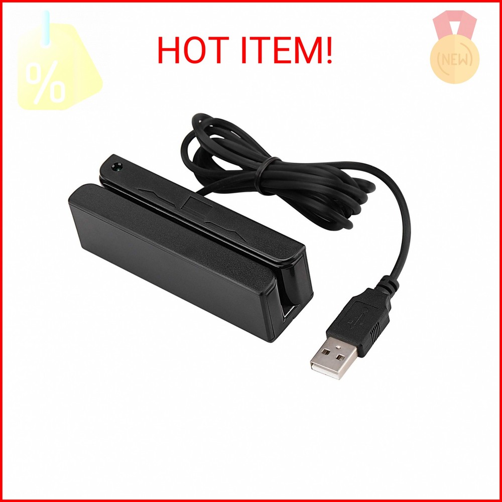 MSR90 USB Swipe Magnetic Credit Card Reader 3 Tracks Mini Smart Card Reader MSR6