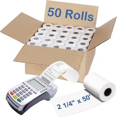 2 1/4″ X 50′ Thermal Paper (50 Rolls) BPA Free Receipt Paper 58Mm Thermal POS