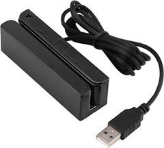 Durable USB Swipe Reader for Credit Cards – 3 Tracks, Versatile Compatibility
