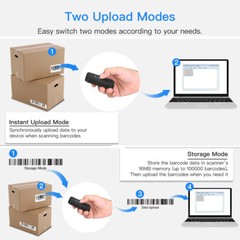 Eyoyo Mini high density bluetooth barcode scanner For Windows Android iOS Tablet