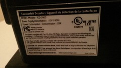 ROYAL SOVEREIGN RCD-2000 Counterfeit DETECTOR