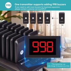 Retekess TD157 Restaurant Pager Queuning Call System 40 Buzzer For Food Court