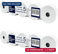 Star SP700 Kitchen Printer Paper (2 Packs of 5 Rolls each) 3″ x 165′ 1-Ply Bond