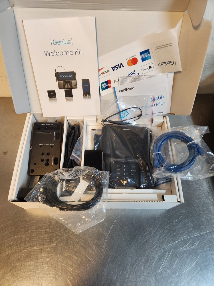 Genius Countertop Verifone M400 Card Reader KIT-139-001 – Open Box –