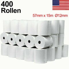 400 Rolls Thermal Paper 2 1/4″ x 50′ Cash Register Credit Card POS Receipt Paper