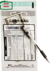 Clear Plastic Small Bank Deposit Bags for Cash | Pack of 1000 | 5″X9″|Tamper Evi