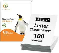 Fold Version Thermal Printer Paper 8.5 X 11 In Compatible Portable Printer M08F