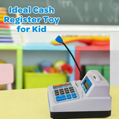 Calculator Cash Register Toy Gift for Kids Age 3, 4, 5, 6, 7, 8+ Year Old, 103 P