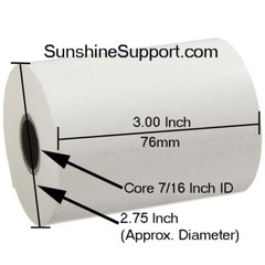 3″ x 165′ 1-Ply Bond 50 Rolls Paper for Epson TM-U200B TM-U200D TM-U210 TM-U220