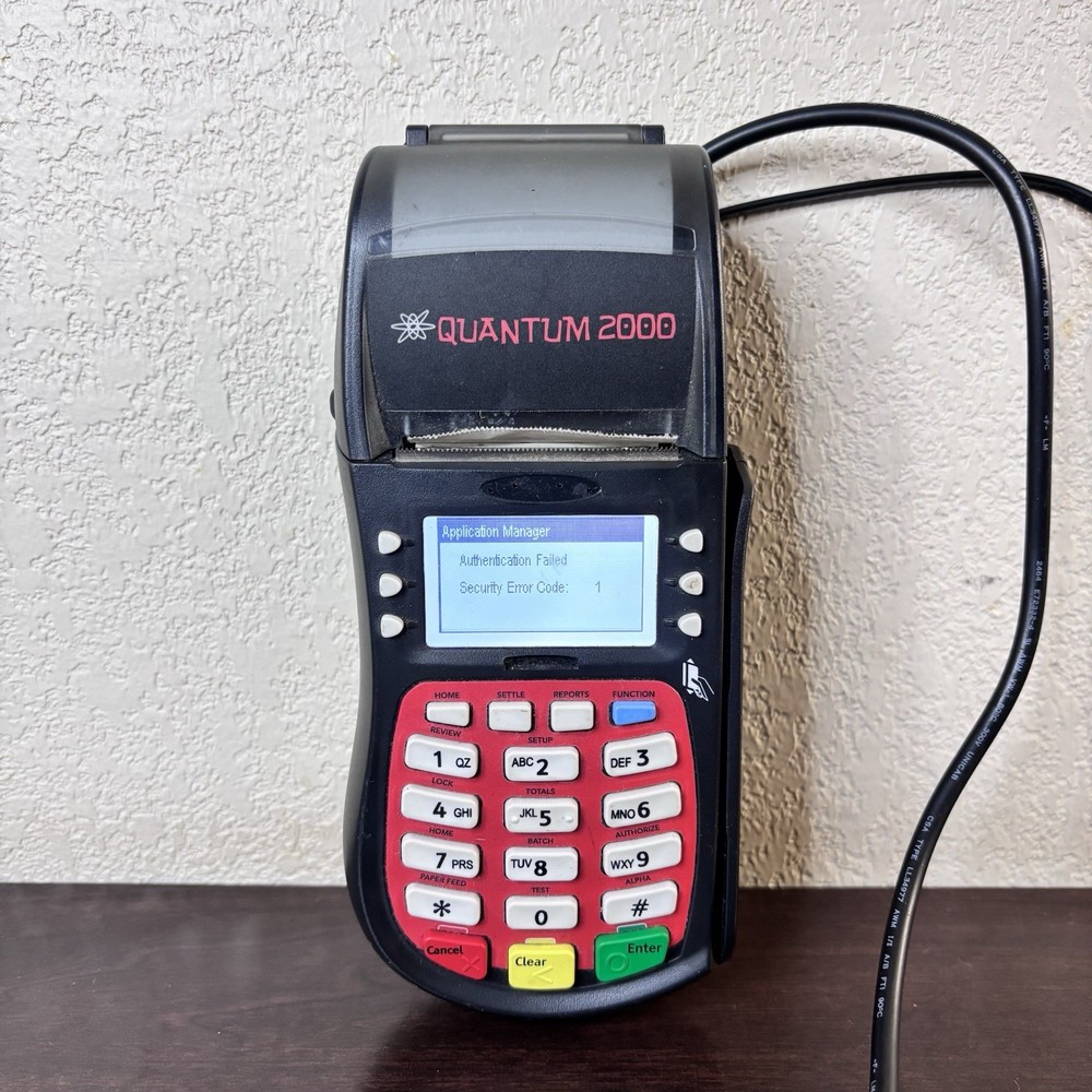 Quantum 2000 Credit Card Machine Model# T4210
