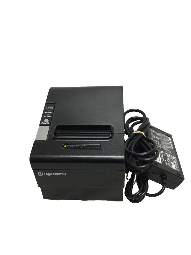 LOGIC CONTROLS LR2000E Ethernet and USB port POS Thermal PRINTER.90 days wrty.
