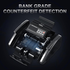 LOLARAN AL1000 Money Counter Machine with Value Counting, Support Dollar and Eur