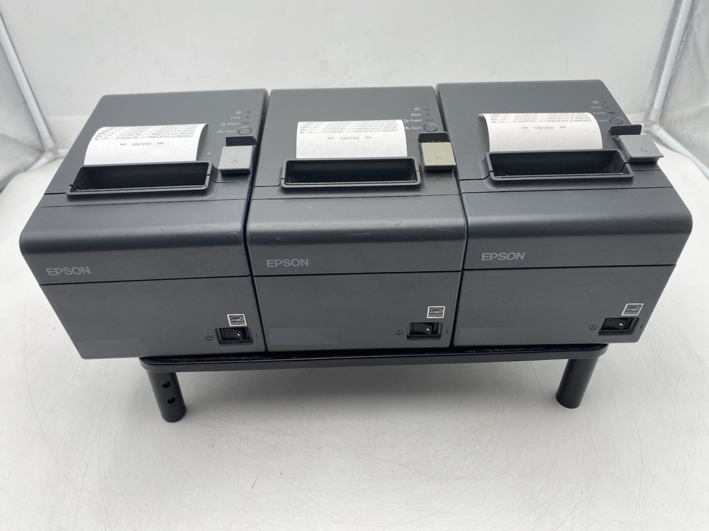 Lot of 3 Epson TM-T20II M267D Thermal POS Receipt USB Serial / Printers Only