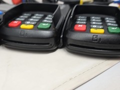 Lot Of 3 Pax SP30 Credit Card Reader Pin Pad Not Recently Tested *Please Read*