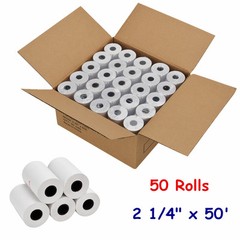 2 1/4″ x 50’Thermal Receipt Paper 50 Rolls Cash Register POS Credit Card Tape