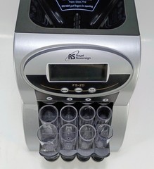 ROYAL SOVEREIGN FS-2D Digital COIN SORTER/COUNTER w/ 8 Tubes – TESTED AND WORKS