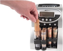 Reliable High-Speed Coin Counter with Large Hopper Ideal for Homes & Businesses