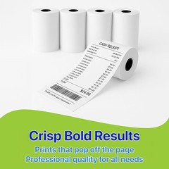 Thermal Paper Rolls [2 1/4″ X 50 Ft] X [10 Rolls] Bpa-Free Receipt Paper for POS