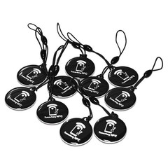 10pcs NFC Keychain Tags, Programmable Ntag215 Chips, NFC Fob for Mobile Devices