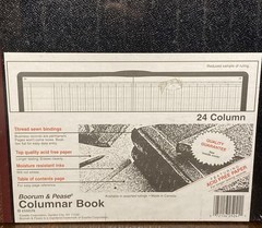Boorum & Pease 25 Series Columnar Book, 24 Column 150 Page – 25-150-24 (NEW NOS)