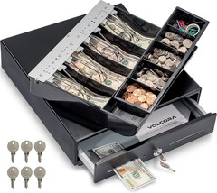 Volcora 13″ Cash Register Drawer for Point of Sale (POS) System with Fully Remov