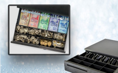 16″x16.5″x4″ Cash drawer Portable POS Cash Box Tray 8 coin 5 bill compartment
